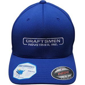 Craftsmen Blue Flex Fit Ball Cap Hat M